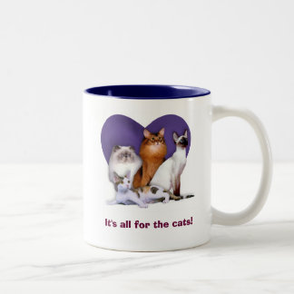 2 Couleurs Il est tout pour les chats ! Tasse