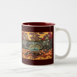 2 Couleurs Image répétée par tasse "du sud de Dreamscape"