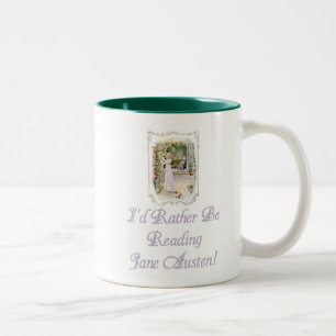 2 Couleurs IRBR Jane Austen ! Tasse à deux tons, 6 couleurs,