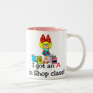 2 Couleurs J'ai obtenu A dans la tasse de classe de magasin