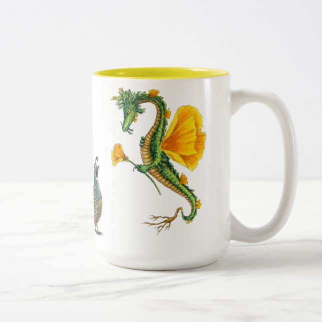 2 Couleurs J'aime la Californie - tasse (Droit)