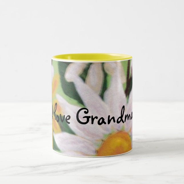 2 Couleurs J'aime la tasse de grand-maman (Centre)