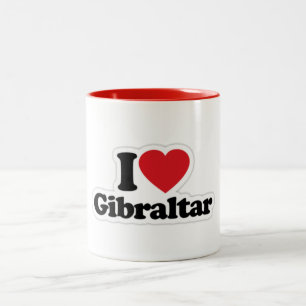 2 Couleurs J'aime la tasse du Gibraltar