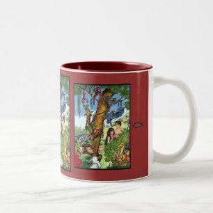 2 Couleurs Jardin de tasse d'Éden