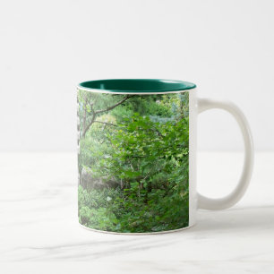 2 Couleurs Jardin tranquille avec la tasse de statue