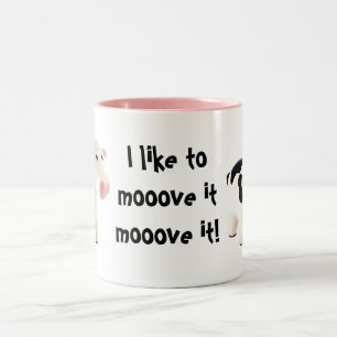 2 Couleurs Je l'aime au mooove mooove il… tasse anglaise de