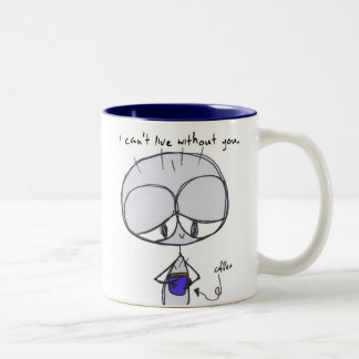 2 Couleurs je ne peux pas vivre sans vous - tasse