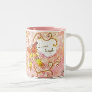 2 Couleurs Je suis assez de tasse d'affirmation