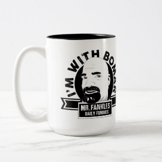 2 Couleurs Je suis avec Bomar - grande tasse de café d'Ol