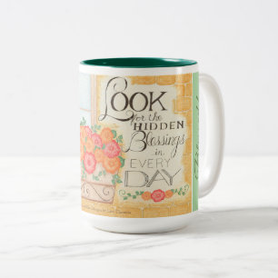 2 Couleurs JE SUIS Bénis ! - Tasse à Café Bénédictions Cachée