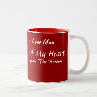 2 COULEURS JE T'AIME DU FOND DE MA TASSE DE CAFÉ DE COEUR