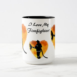 2 Couleurs "Je tasse aime mon sapeur-pompier"