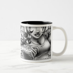 2 Couleurs Jeanie, tasse monochrome de logo