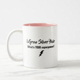 2 Couleurs J'élève la tasse argentée de cheveux