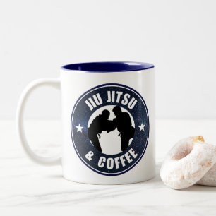 2 Couleurs Jiu Jitsu et tasse de café