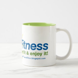 2 Couleurs Joie de tasse de café de forme physique