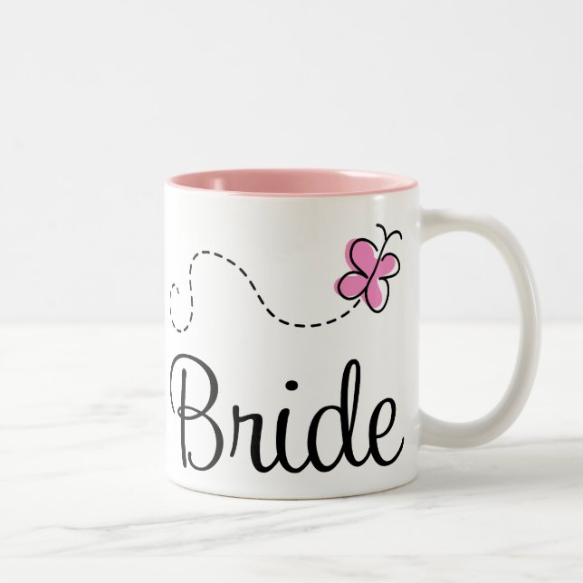 2 Couleurs Jolie tasse de jeune mariée de mariage (Droit)