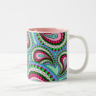 2 Couleurs Jolie tasse de Paisley