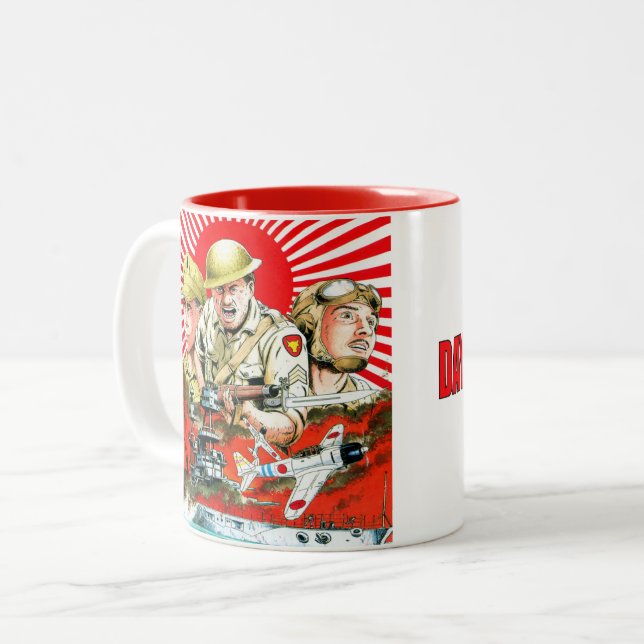 2 Couleurs Jours de ténèbres tasse de café (Devant gauche)