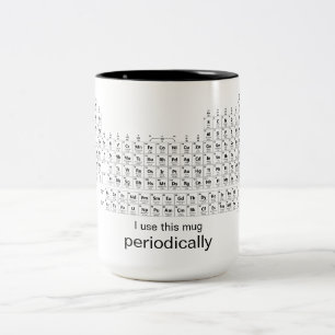 2 Couleurs J'utilise cette tasse périodiquement science tabl