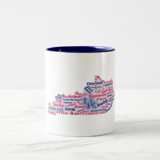 2 Couleurs KY Word Cloud (V1 Rose) tasse à café