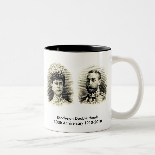 2 Couleurs La 100th tasse d'anniversaire (Droit)