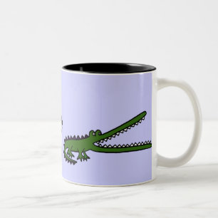 2 Couleurs La BV crocodile et tasse drôles d'empreintes de