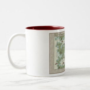 2 Couleurs La carte du monde de la tasse de Cryptocurrency