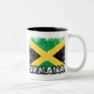 2 Couleurs La Jamaïque - tasse affligée de drapeau