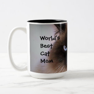 2 Couleurs La meilleure tasse de maman du chat du monde