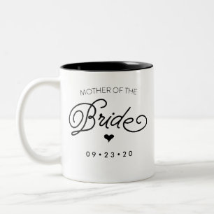 2 Couleurs La mère de la tasse de jeune mariée personnalisent