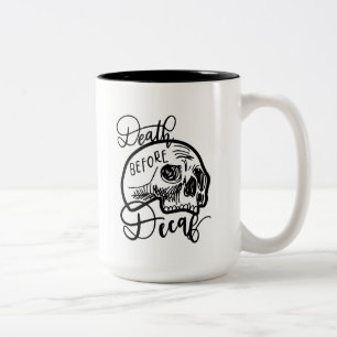 2 Couleurs La mort avant tasse de Decaf