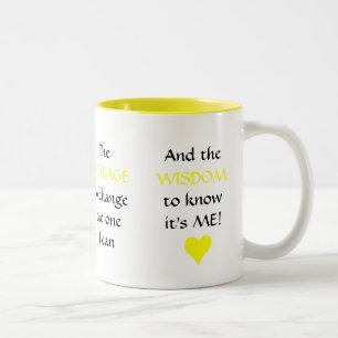 2 Couleurs La NOUVELLE prière de sérénité - tasse