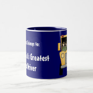 2 Couleurs La plus grande tasse personnalisable de chauffeur