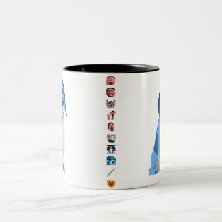 2 Couleurs La tasse bleue de Ned avec font dans le genre