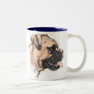 2 Couleurs La tasse de boxeur