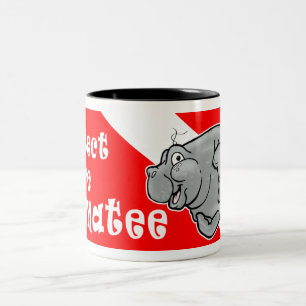 2 Couleurs La tasse de café de plongeur de lamantin protège