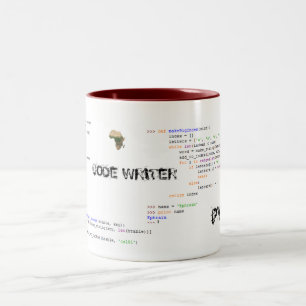 2 COULEURS LA TASSE DE L'AUTEUR DE CODE