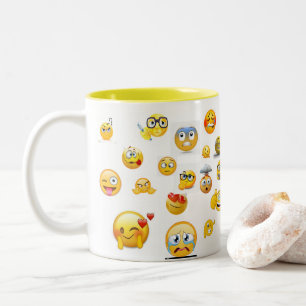 2 Couleurs la tasse d'émoji