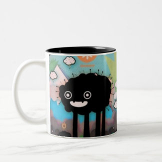 2 Couleurs la tasse noire de monstre