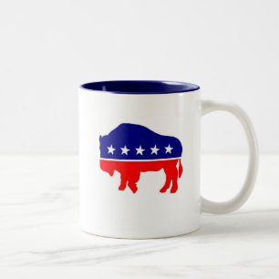 2 Couleurs La tasse officielle de Coffe de partie de bison