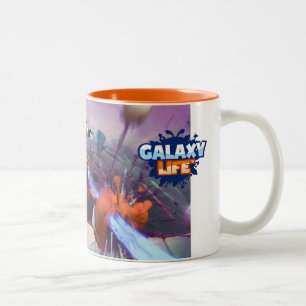 2 Couleurs La vie de galaxie de tasse