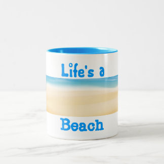 2 Couleurs La vie est une tasse de plage