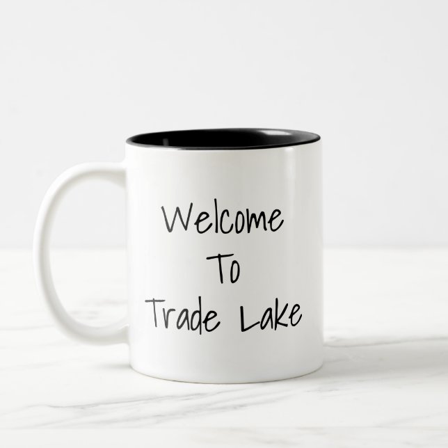 2 Couleurs Lac commercial tasse de carte du Wisconsin - lac (Gauche)