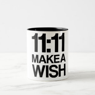 2 Couleurs Le 11h11 FONT une tasse de SOUHAIT