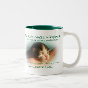 2 Couleurs Le bébé de RONRONNEMENT/adoptent MEEE ! Tasse