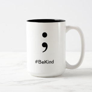 2 Couleurs Le #BeKind de tasse de café soit aimable