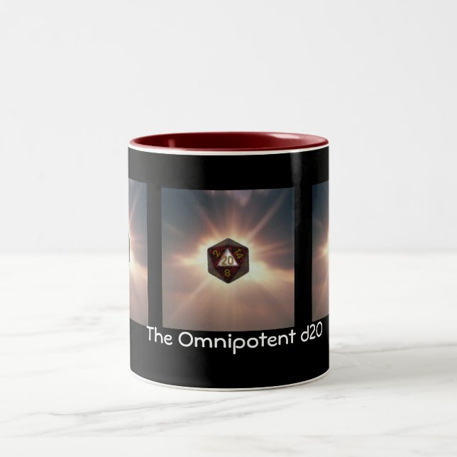 2 Couleurs Le d20 omnipotent - tasse (Centre)