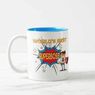 2 Couleurs Le meilleur SUPERBOSS du monde - tasse drôle de