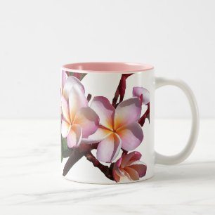 2 Couleurs Le Plumeria fleurit la tasse